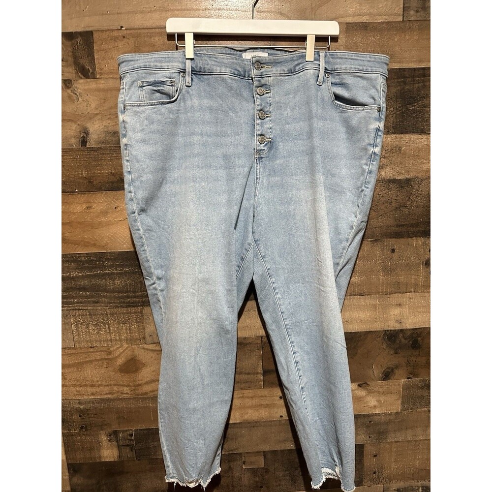 Loft Plus Size Jeans 24 High Waist Skinny Crop